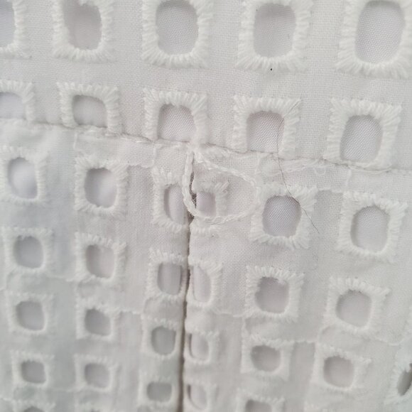 Calvin Klein Eyelet Embroidery Sleeveless A-line Dress - Picture 7 of 12